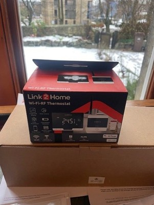 Link2Home WiFi RF Smart Thermostat - Alles enthalten, Neu Fastp & Google, Alexa