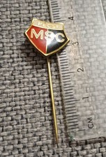 Vintage PMSC Pécsi Munkás SC Football Club Badge Pin – Hungary – Retro Soccer
