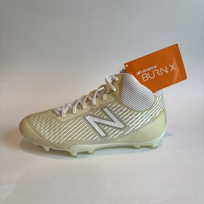 New Balance BURNX Lacrosse Cleats BURNXMWT Men s 8.5 2E Wide White