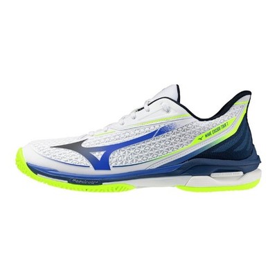 MIZUNO Wave Exceed Tour 7 AC 61GA2670 20 Weiß Blau Gelb Weite 2E Tennisschuhe