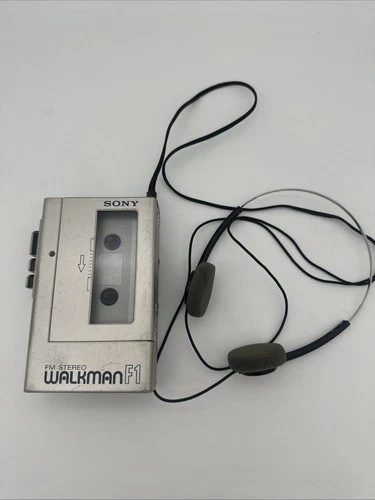 VTG Sony Walkman Cassette Player FM Stereo WM-F1 Radio Works Tape Needs Repair