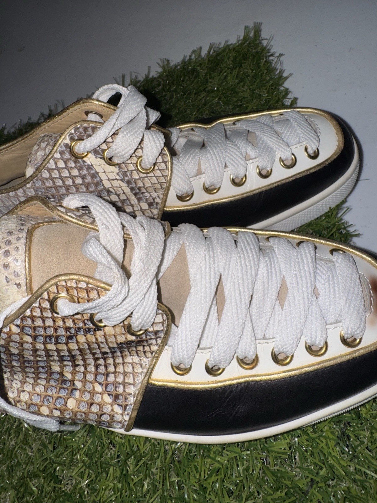 Christian Louboutin Multicolor Python and Leather… - image 20