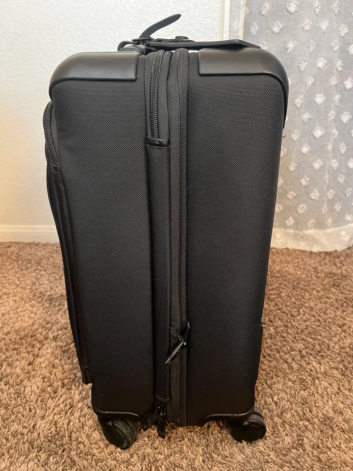 TUMI ALPHA SPINNER ROLLING EXPANDABLE LUGGAGE CARY ON BLACK BALLISTIC NYLON - Image 3 of 4