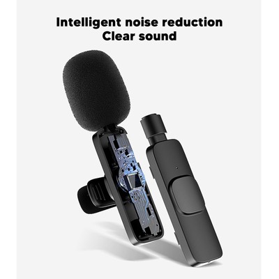 Type C Interface Wireless Lavalier Mic Intelligent Noise Reduction Strong An Fit