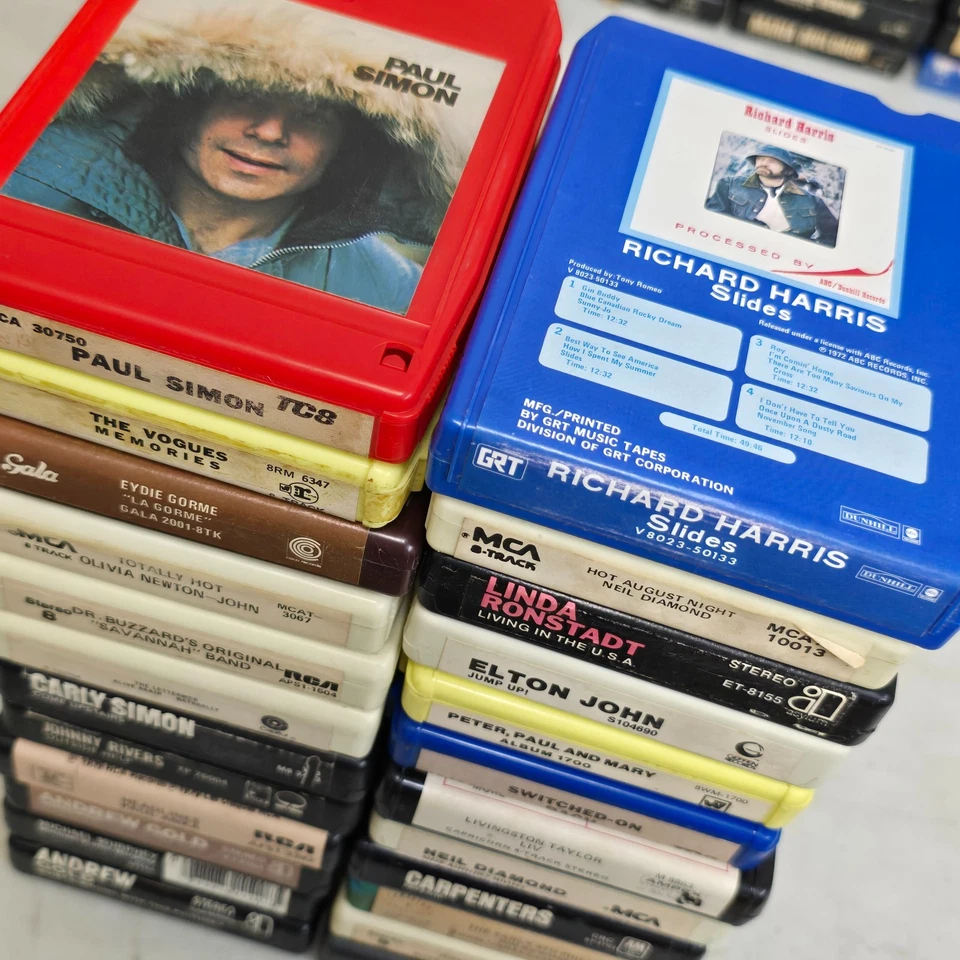 Lot of 24 Soft Rock Pop Rock 8-Tracks - Vintage 8 Track Tape Cartridge #406 - Bild 3 von 4