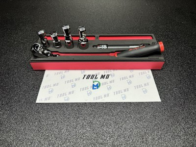 #ad Snap on Tools RED 6pc 3 8” Drive Spark Plug General Service Foam Set 206SPRK02FR $679.95