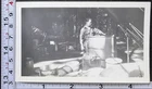 WW2 Era Military BW Photo Snapshot Army Field Cooking Pots Pans Tent