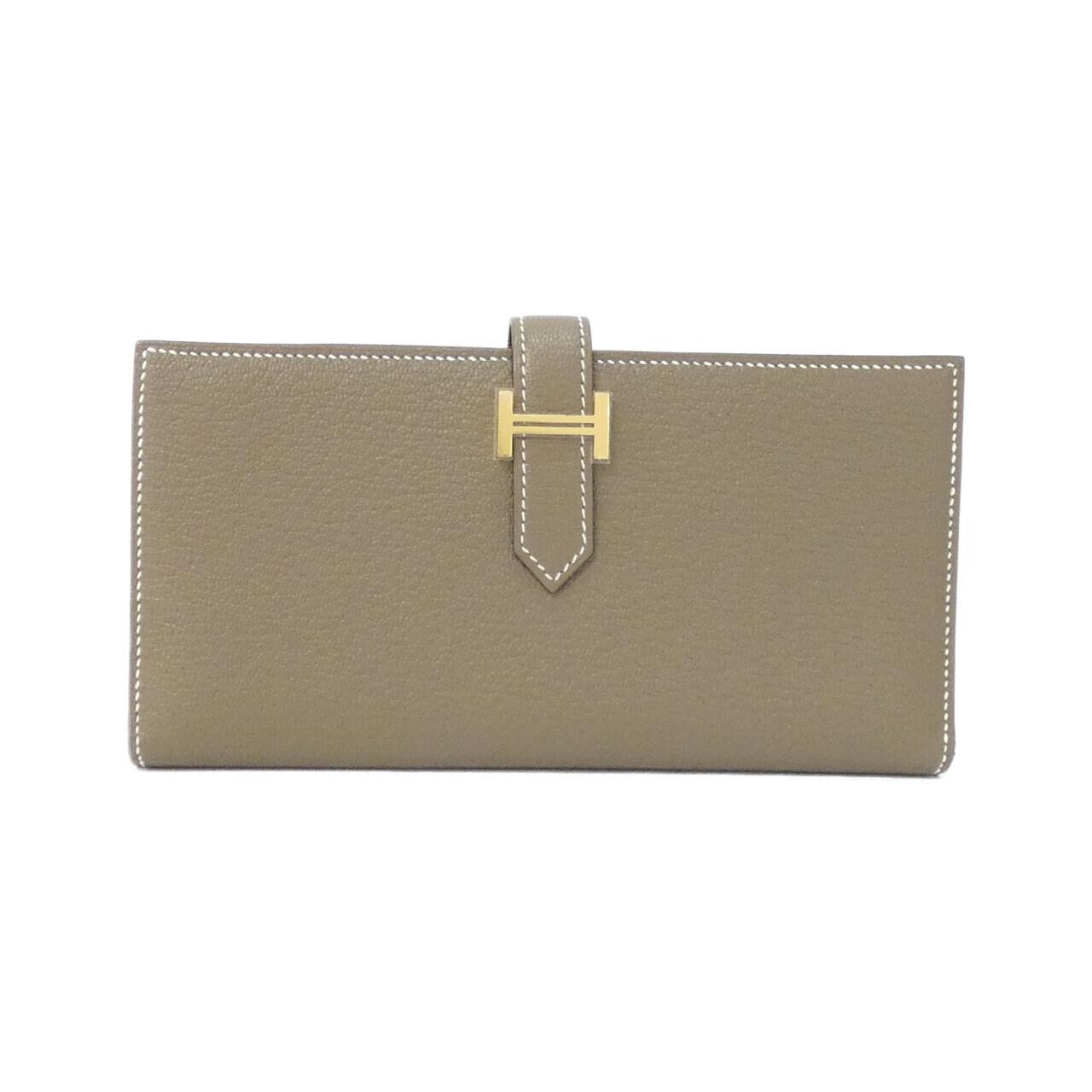 Authentic Hermes Bearn Souffle 039078CC Wallet #230-000-213-4658