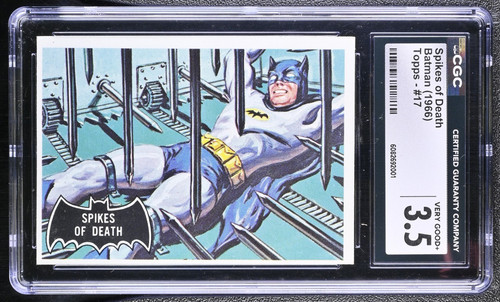 1966 Topps Batman Black Bat #17 Spikes of Death — CGC 3.5