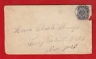 BELGIUM: 1888 ANVERS JANUARY ON COVER TO NEW YORK WITH PAID ALL ON REVERSE