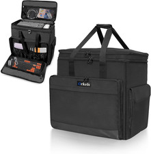 Double-Layer Desktop PC Tower Carrying Case, Travel Storage Bag for Computer Cha