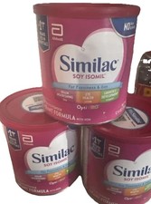 Set 3/ New Similac Soy Isomil Formula 12.4 oz Powder Expiration March 2027