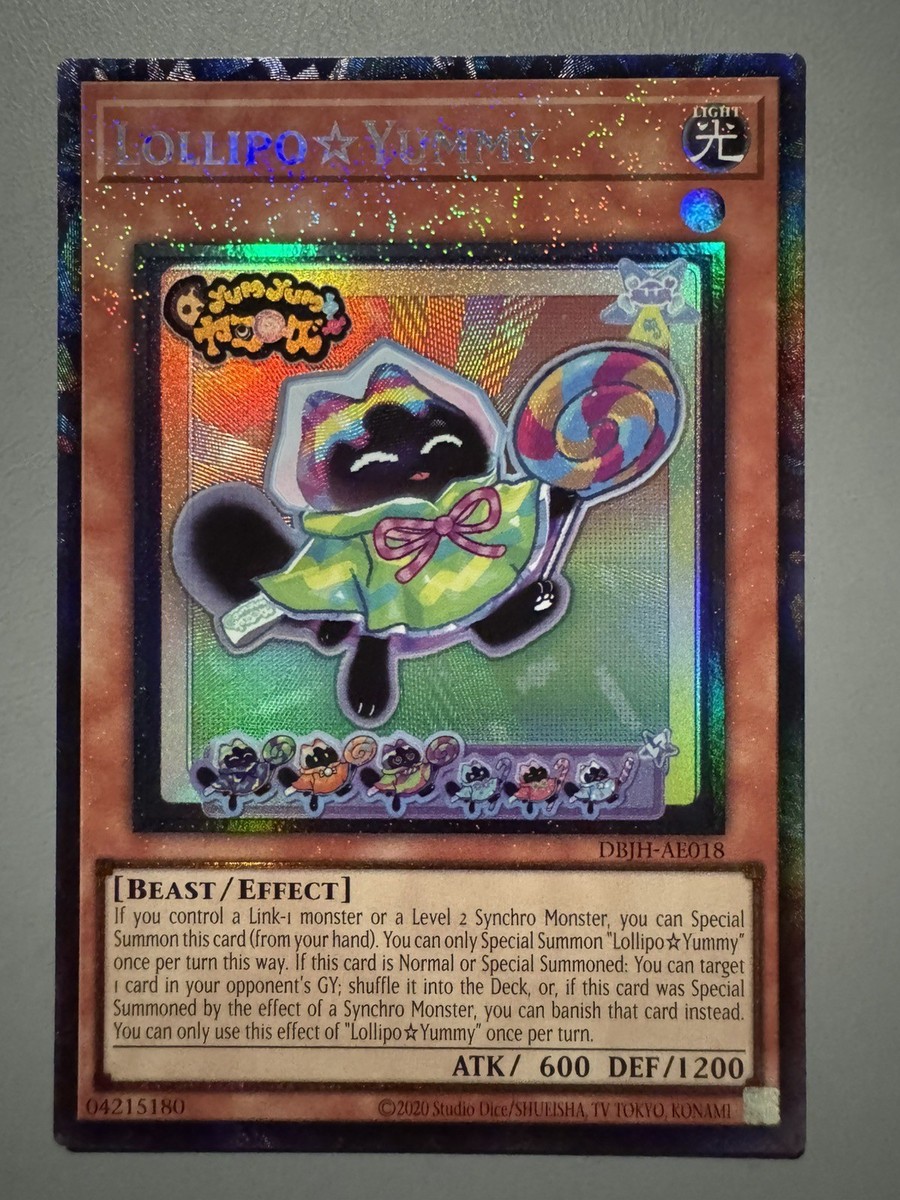YUGIOH LOLLIPO YUMMY ASIA ENGLISH EDITION DBJH-AE018 COLLECTOR'S