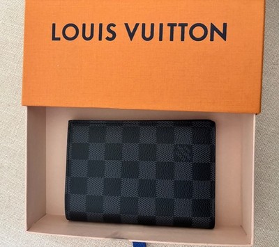 Genuine Damier Graphite Louis Vuitton passport wallet