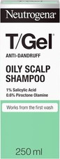 Neutrogena T/Gel Anti Dandruff Shampoo for Oily Scalp and Hair, 250ml Daily