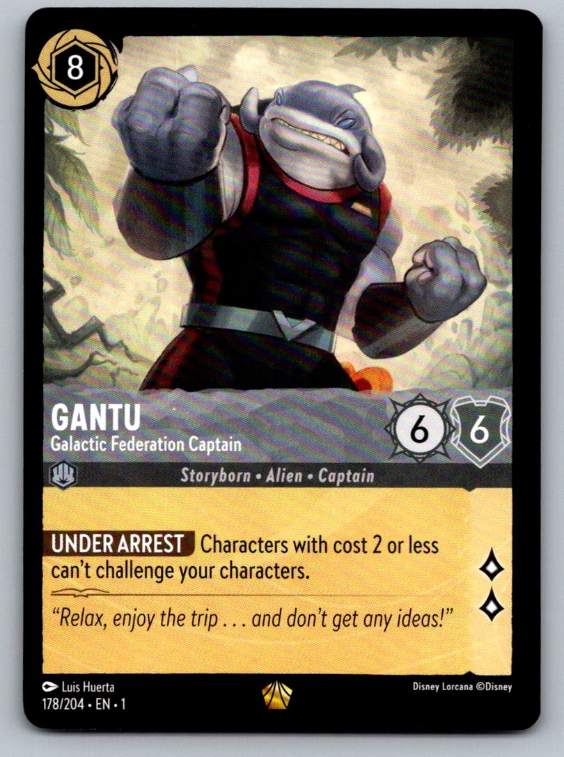Gantu - Galactic Federation Captain 178/204 The First Chapter Lorcana NM