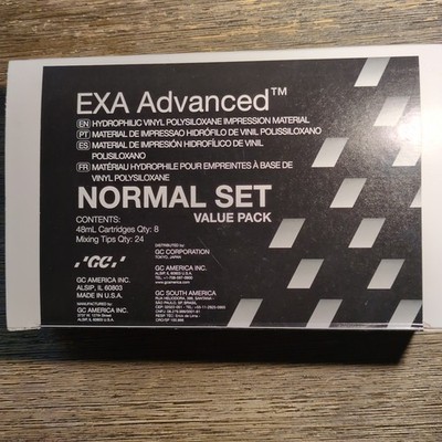 EXA Advanced Hydrophilic Vinyl Polysiloxane Impression Material Normal Set