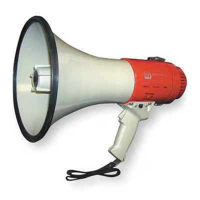 Manufacturer Varies Megaphone,Dia 8 1/2 In,Range 1 Mile 3YML9 Manufacturer