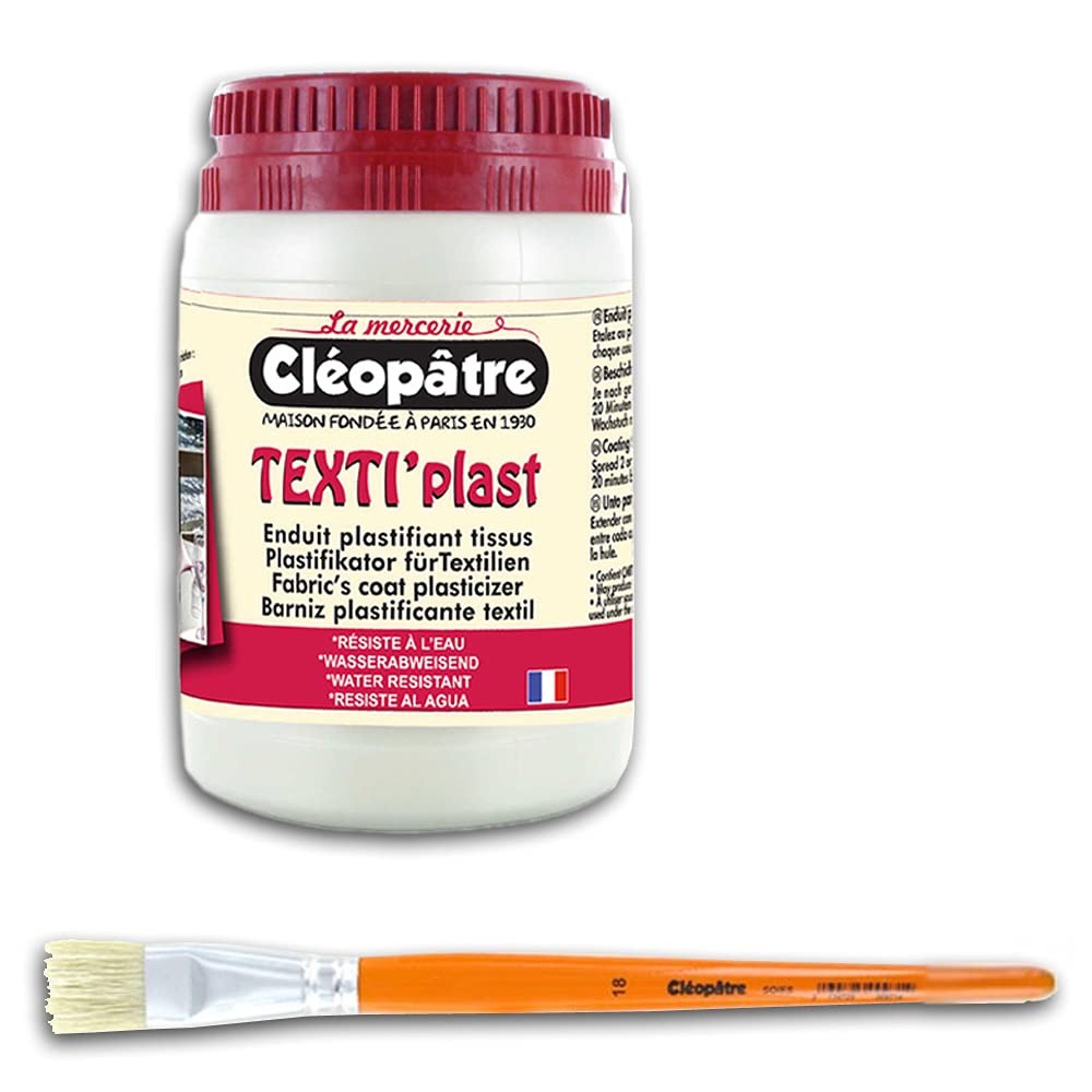 Enduit imperméabilisant Texti Plast 250g produit étanchéité tissu brosse plate