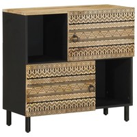 Sideboard Kommode Anrichte Beistellschrank Schrank Raues Mangoholz Vidaxl