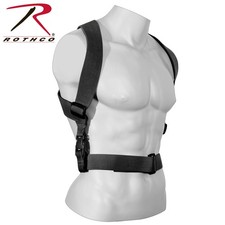 49196 Suspenders Combat Adjustable Tactical Rothco Black 