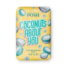 Perfectly Posh Coconuts About You Chunk Big Bath Bar X 2 New 7 Oz Soap