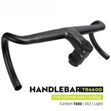 Carbon Fiber Road Bike Integrated Handlebar Full Internal Cable Routing Bent Bar