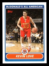 2007 TOPPS MCDONALD'S ALL-AMERICAN GAME #KL KEVIN LOVE RC USA