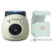 FUJIFILM INSTAX PAL Fuji Digital Camera Pistachio Green with Case Essential Kit
