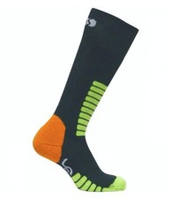 SMALL KIDS EUROSOCK OTC SKI SUPREME SKI SOCKS ANTHRACITE 3XS SHOE SIZE: 10-13