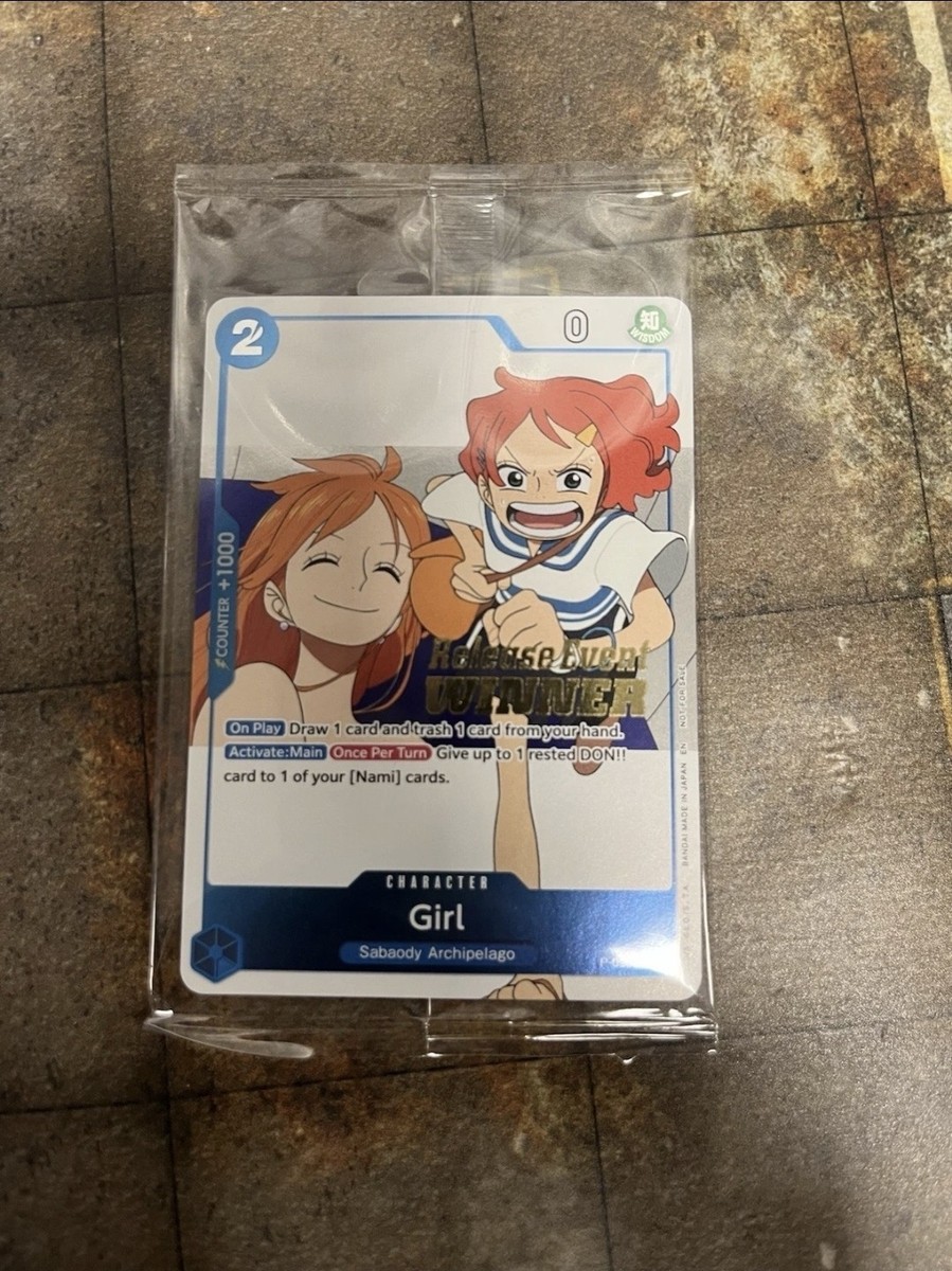 One Piece TCG Promo Card P-096 Girl (NAMI heroines) English WINNER