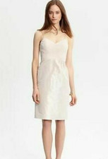 Banana Republic Ivory Silk Tessa Wedding Dress - size 12 - retail 198