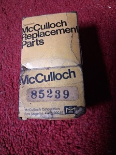 Pistón y anillos de motosierra McCulloch vintage parte n.º 85239 OEM NUEVO