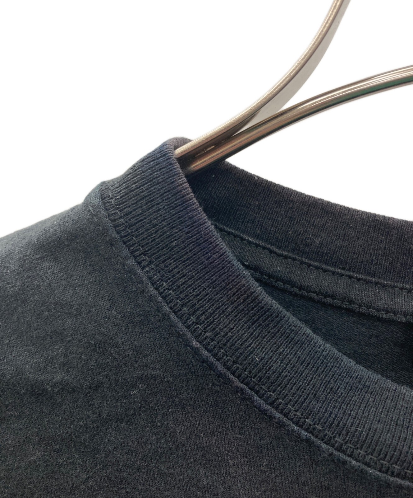 BALENCIAGA Embroidered logo T-shirt Size: M Black Men 570805 TEV53 thumbnail 4