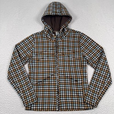 Burton Jacket Women's Medium Cheyenne Full Zip Houndstooth Hooded Soft Shell