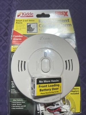 Kidde Firex Smoke Carbon Monoxide Alarm Hardwired Voice Alarm KN-COPE-IC ---New