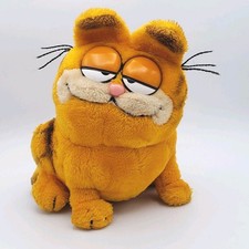 Garfield Dakin 1981 Large 10in Sitting Plush Stuffed Cat Vintage Tagged HTF Rare
