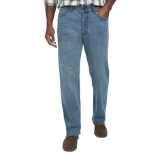 Wrangler Men's Relaxed Fit Straight leg Jean, Blue, Size 38x29
