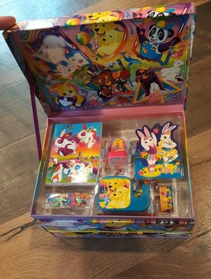 Loaded Vintage Lisa Frank Stationary Box Unicorn Dog Drawers Full Of Treasures! 