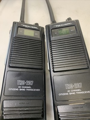 Realistic TRC-207 40 Channel Citizens Band Transceiver Handheld CB Radios