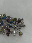 Weiss brooch featuring pastel purple green and blue rhinestones set in silvery — photo 4