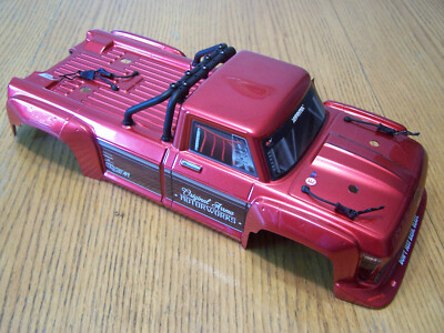 For Arrma 1/10 OUTCAST 4X4 4S V2 BLX Stunt Truck Red Body w/ Roll Bar & Clips