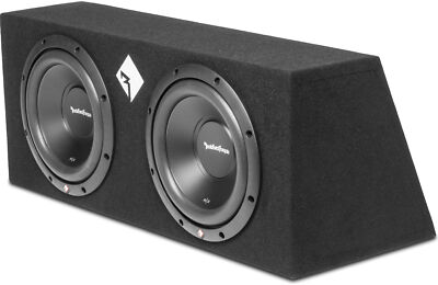 Rockford Fosgate R2-2X10 Dual 500W-RMS 10'' Subwoofer Loaded Sealed Enclosure