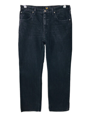Lee Brooklyn Dunkelgrau Regular Jeans Gerader Schnitt Größe W36