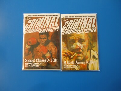Icon Comics  Criminal #1, 2 Ed Brubaker Sean Phillips