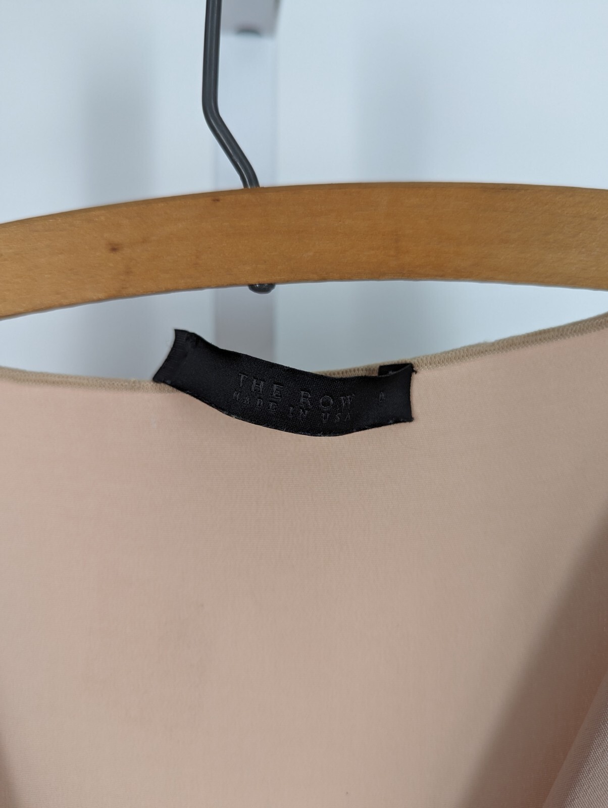 FILA Camicia oversize The Row beige bianco asimmetrico arricciacapelli top rayon seta