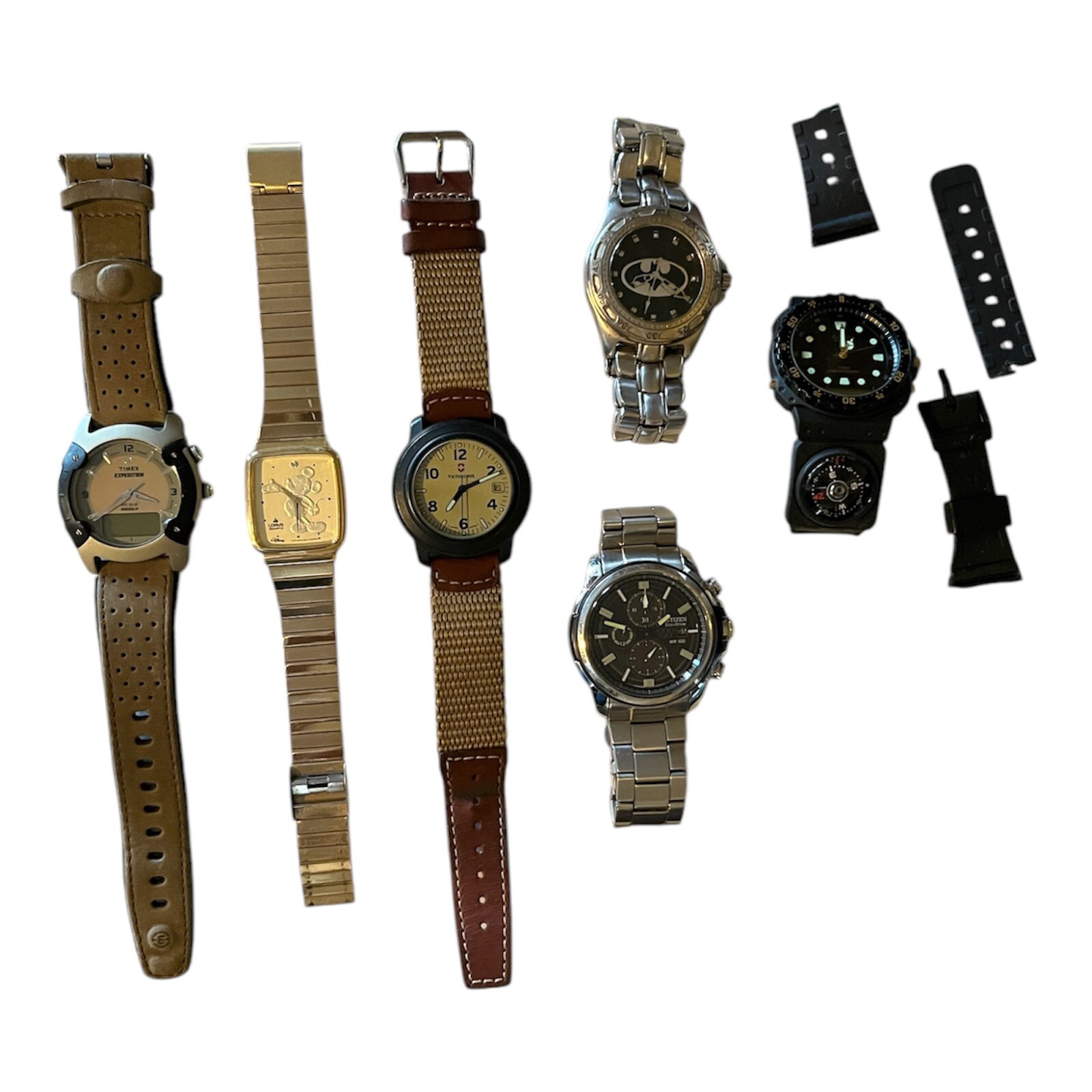 lot Of watches Timex citizen fossil lorus Victorinox Casio