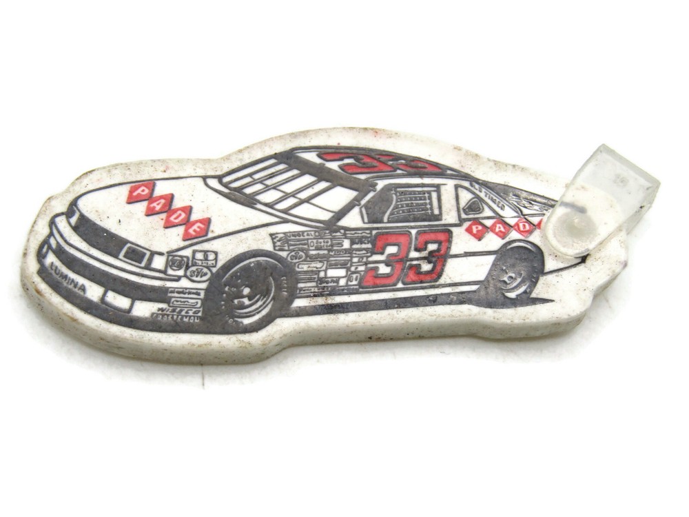 33 Race Car Rubber Key Chain Charm