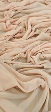 Light Peach Crepe Georgette Fabric 58'' PRICE PER METER