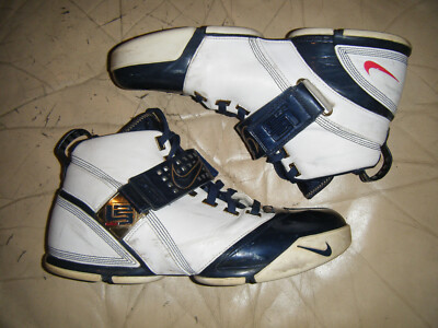 Nike Zoom LeBron V 5 2007 Original Midnight Navy Gold White Sz 13 James Olympic